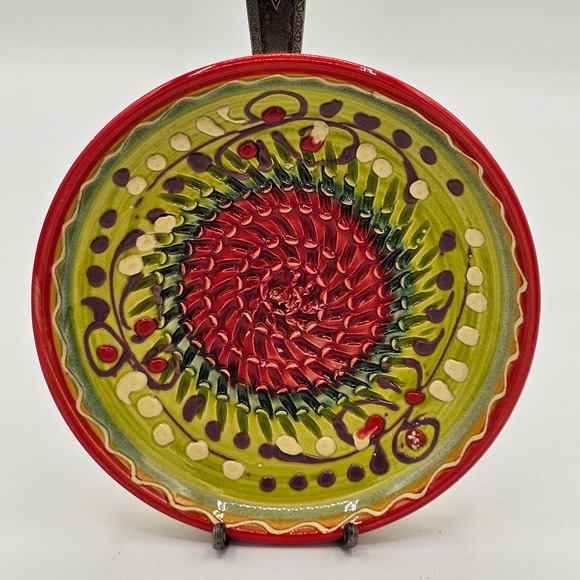 Hand Crafted Lemon Lime Garlic Grater Plate from Spain - Kitchen Decor - Picture 6 of 6